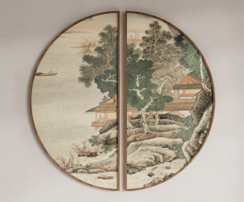 新中式装饰挂画组合-ID:136744984
