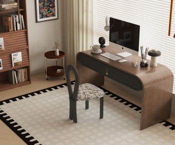French Style Computer Desk And Chair-ID:623771917