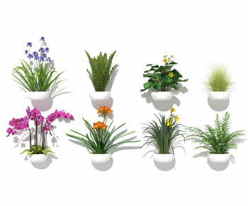 Modern Potted Green Plant-ID:645673998