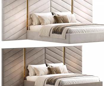 Modern Double Bed-ID:783566006