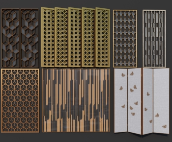 Modern Metal Screen Partition-ID:429864888