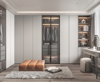 Modern Clothes Storage Area-ID:367002963