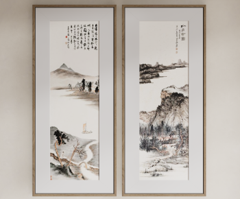 新中式装饰挂画组合-ID:696672921