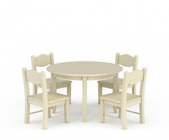 Simple European Style Dining Table And Chairs-ID:686563973