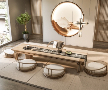 New Chinese Style Tea Tables And Chairs-ID:478573087