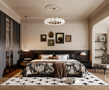 French Style Bedroom-ID:754838943