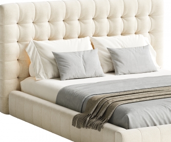 Modern Double Bed-ID:808502917