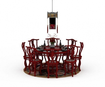 Chinese Style Dining Table And Chairs-ID:850181109