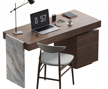 Modern Computer Desk And Chair-ID:925539022