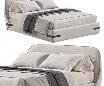 Modern Double Bed-ID:814697036