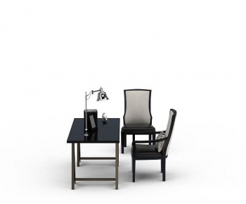 Simple European Style Computer Desk And Chair-ID:801961907