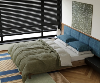 Modern Double Bed-ID:818351039