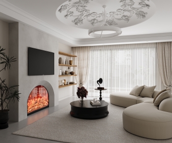 French Style A Living Room-ID:843903062