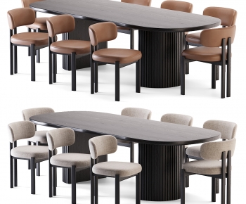Modern Dining Table And Chairs-ID:732578996