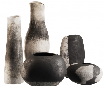 Wabi-sabi Style Clay Pot-ID:142694004