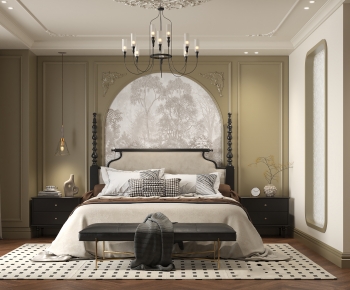 French Style Bedroom-ID:682122951