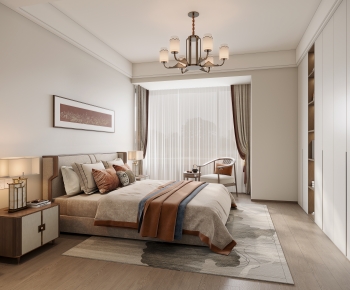 New Chinese Style Bedroom-ID:352709362