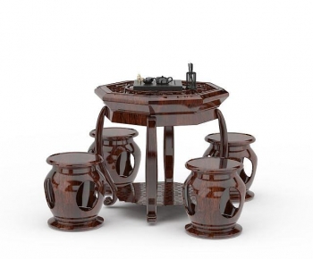 Chinese Style Dining Table And Chairs-ID:830785049