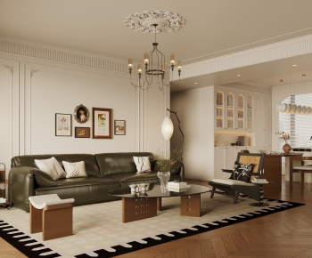 French Style A Living Room-ID:703313114