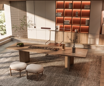 New Chinese Style Tea Tables And Chairs-ID:913198951