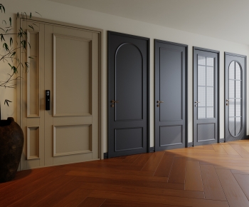French Style Single Door-ID:165858031