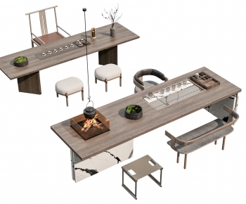 New Chinese Style Tea Tables And Chairs-ID:876631027