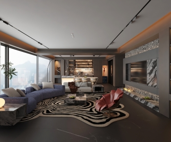 Modern A Living Room-ID:192976959