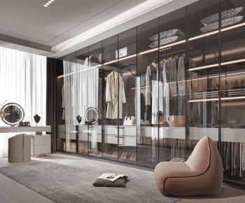 Modern Clothes Storage Area-ID:429382092