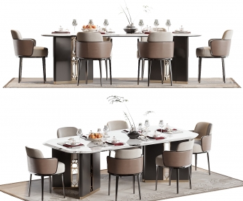 Modern Dining Table And Chairs-ID:637686977