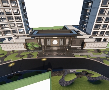 New Chinese Style Residential Building-ID:473885067