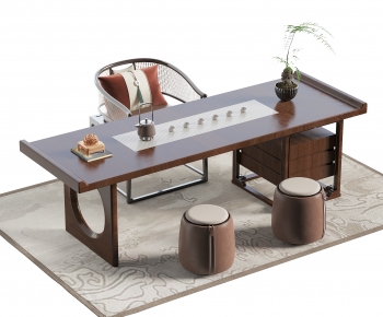 New Chinese Style Tea Tables And Chairs-ID:210330969