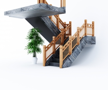 New Chinese Style Staircase-ID:556394102