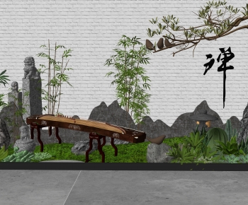 New Chinese Style Plant Landscaping-ID:343904975