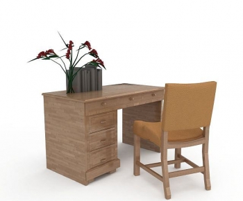 Modern Computer Desk And Chair-ID:929105048
