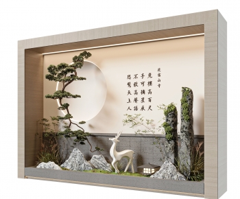New Chinese Style Plant Landscaping-ID:980679996