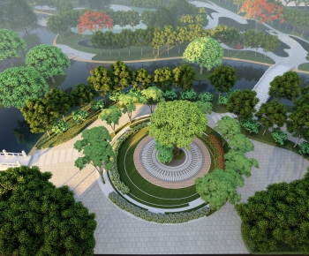 Modern Park Landscape-ID:946309677