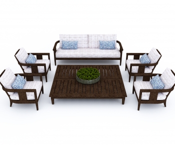New Chinese Style Outdoor Sofa-ID:570246933
