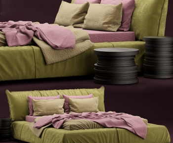 Modern Double Bed-ID:405698062