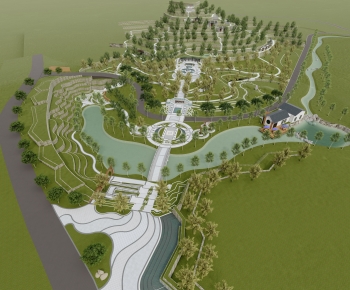 Modern Architectural Bird's-eye View Planning-ID:728442915