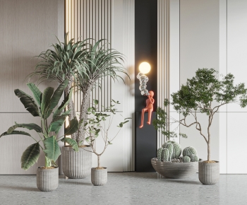 Modern Ground Green Plant Potted Plants-ID:357934004