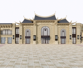 European Style Architecture Of Artistic Style-ID:474242933