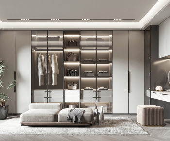 Modern Clothes Storage Area-ID:100595957