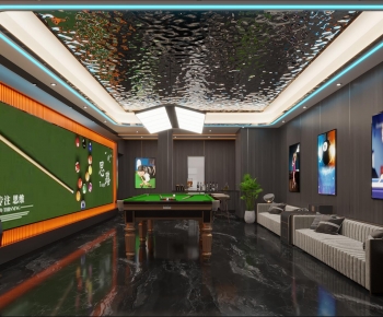 Modern Billiard Room-ID:640676025