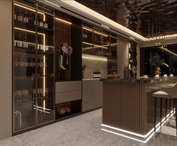 Modern Wine Cellar/Wine Tasting Room-ID:869158981