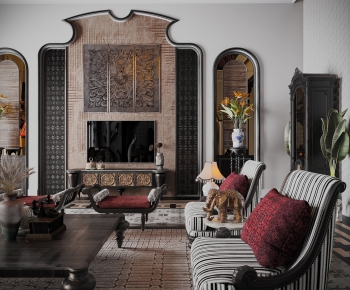 American Style A Living Room-ID:848150371