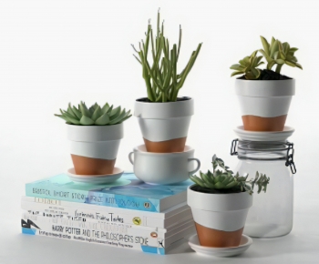 Modern Potted Green Plant-ID:789911994
