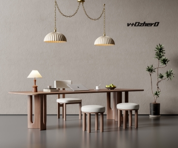 Modern Computer Desk And Chair-ID:460292107