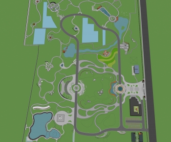 Modern Architectural Bird's-eye View Planning-ID:587388997