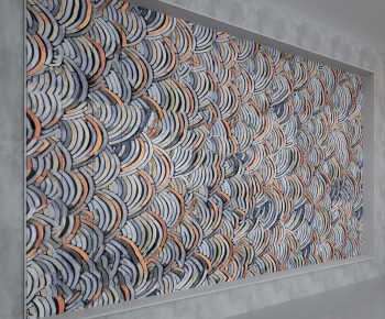 New Chinese Style TV Wall-ID:630177977