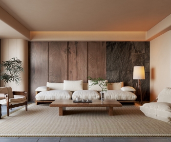 Wabi-sabi Style A Living Room-ID:267338047